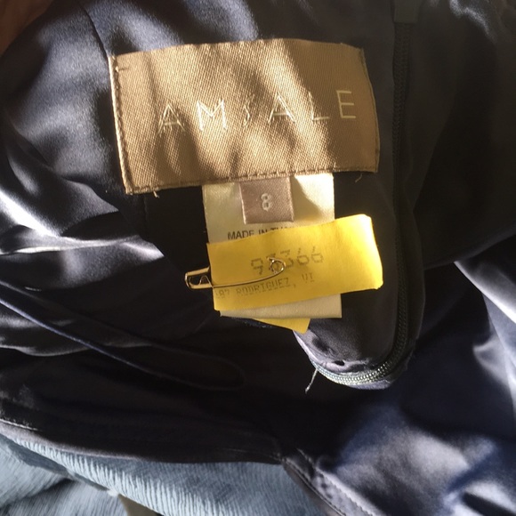 Amsale Navy Dress - Picture 3 of 4